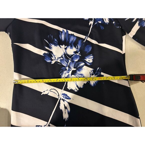 Signature by Robbie Bee Navy Blue Dress - Size M - Picture 8 of 9